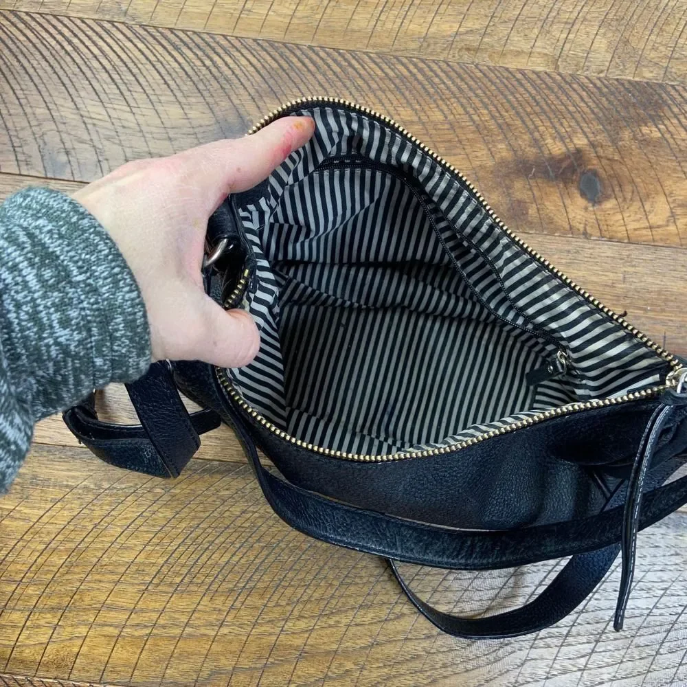 KATE SPADE Vivian hobo black pebbled leather bag purse handbag